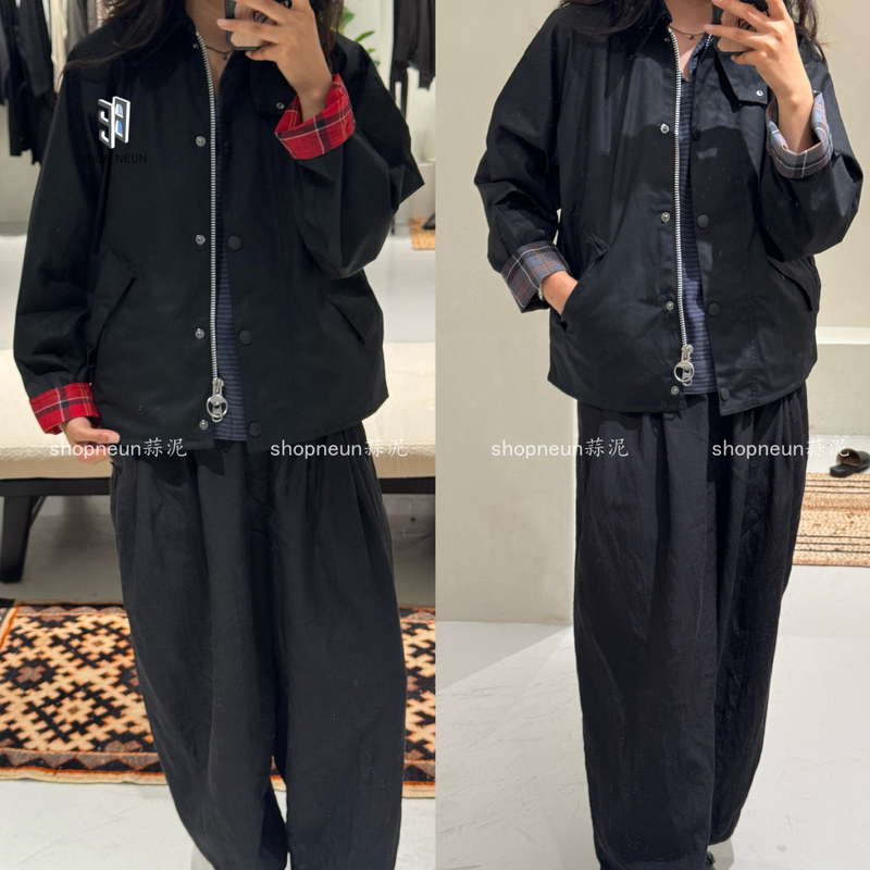 「Neun」 Authorized Barbour Transport Women's Waxed Water-Repellent Short Jacket 1410 「Neun」 Authorized Barbour Transport Women's Waxed Water-Repellent Short Jacket 1410