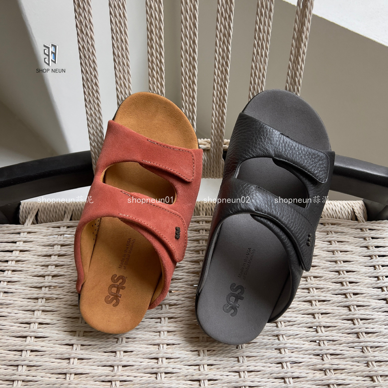 Official Cooperation Agent of "Neun": American Sas Soft-Soled Genuine Leather Adjustable Comfortable Slippers