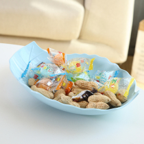 Creative European household fruit plate Living room coffee table Plastic candy plate Dry fruit plate Office snack plate Small fruit plate