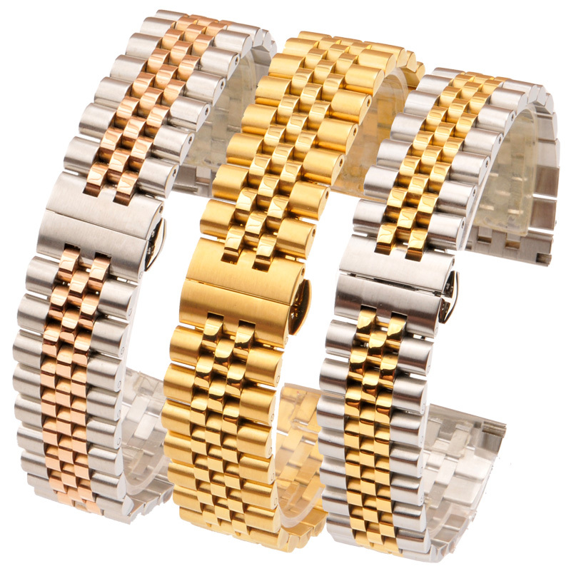 Kelier Is Suitable for Nobel, Hamilton, Heuer, Coach, Swiss Breguet Watch Straps, Solid Stainless Steel Chain for Men and Women