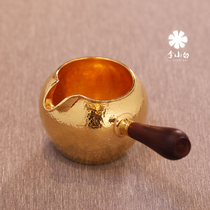Li Xiaobai Pure Gold Tea Road Accessories Pure Gold 9999 Tea Accessories Pure Gold Fair Cup Pure Hand Made Tea Sea