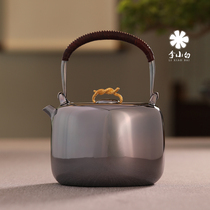 Li Xiaosilver pot pure silver 9999 burn kettle Manual Burn Water Silver Pot Teapot Pure Silver Silver Pot Teapot