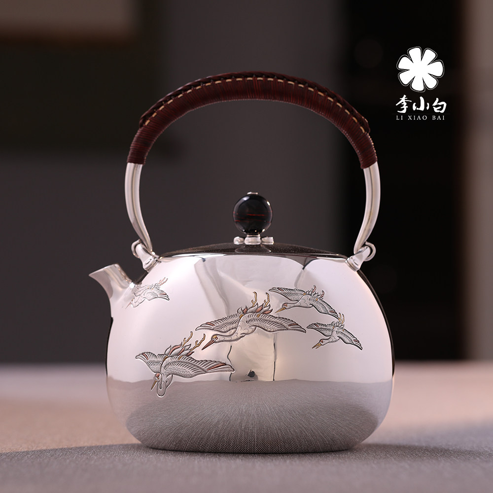 Li Xiao Silver Kettle Pure Silver Kettle Silver Kettle Silver Kettle Silver Kettle Tea Kettle
