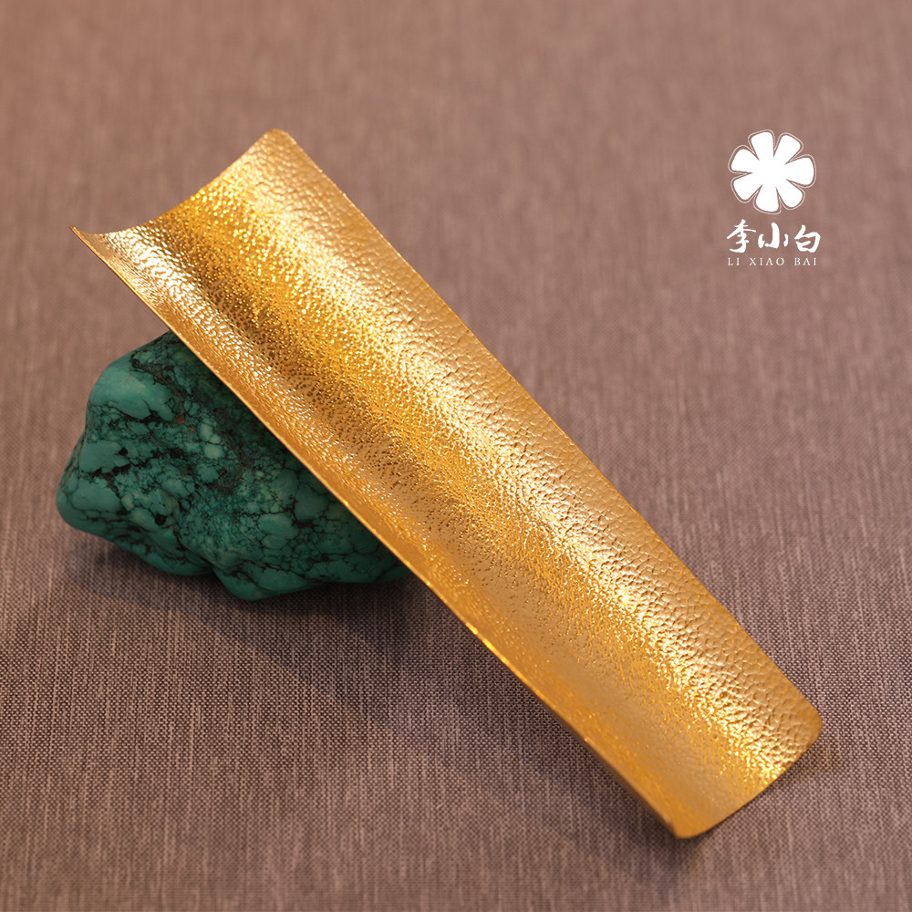 Li Xiaobai pure gold tea road accessories 9999 pure gold tea with pure gold tea then pure handmade pure gold tea