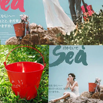 New brigade filming Movie Props Creative Sea View Coca-Cola Tin Barrel Ice Bucket Outscene Wedding Dress Photo Iron Bucket