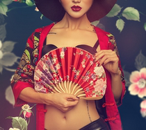 New Wedding Dresses Photography Ancient Dress Props Women Fan Red Hollowed-out Fan Craft Fan Folding Fan Headwear Fan Props