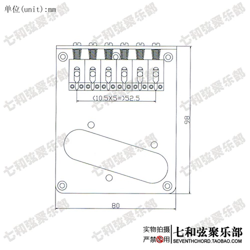 Tele Electric Guitar Bridge TL Electric Guitar Потяните за струны и опустите седельный мост. Код вогнутой строки со звукоснимателем. 5 отверстий под винты.
