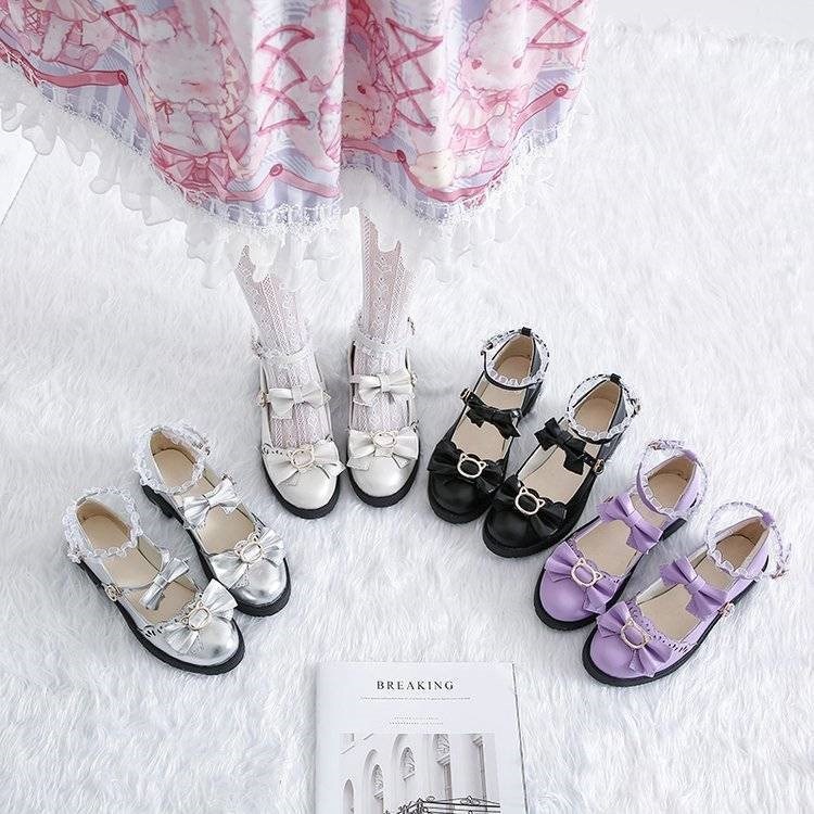 lolita shoes day series original fruit bubble sweetheart roleta soft girl jk small leather shoes lady loi dolls shoes