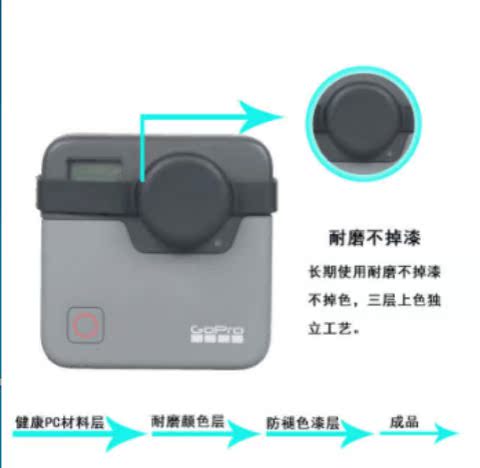 GOPRO fusion silicone ống kính nắp silicone bảo vệ bao gồm toàn cảnh chuyển động máy ảnh phụ kiện hợp nhất