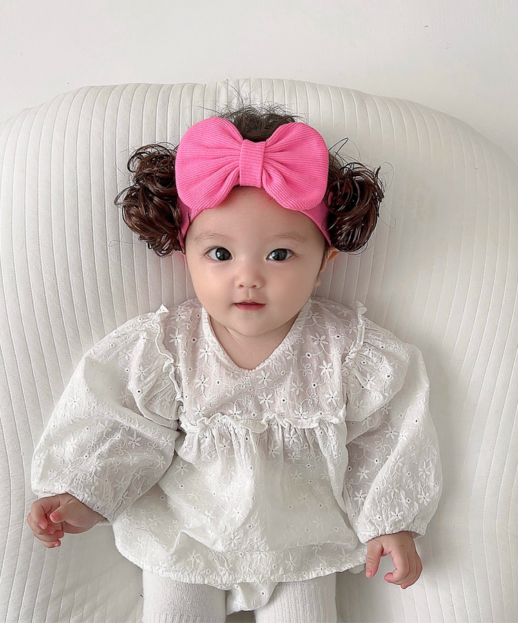 Парик 婴儿发带可爱超萌公主洋派丸子头女宝宝假发头饰婴幼儿护囟门发饰 OTHER