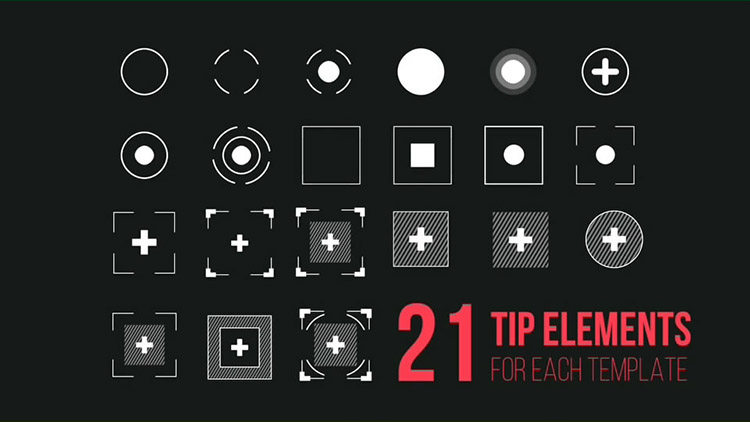 FCPX插件：50种线条呼出文字标题介绍注释解说动画效果