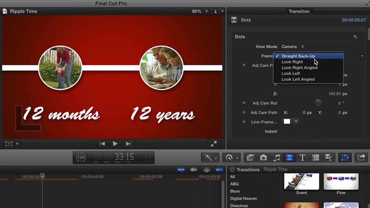 Final Cut Pro X 插件 Timelines 不同日期年份图像切换转场 FCPX
