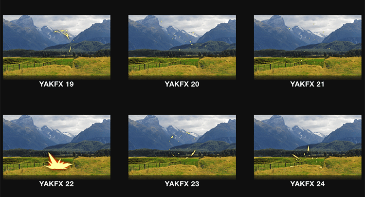 FCPX插件93个卡通火花火星加速线效果动画