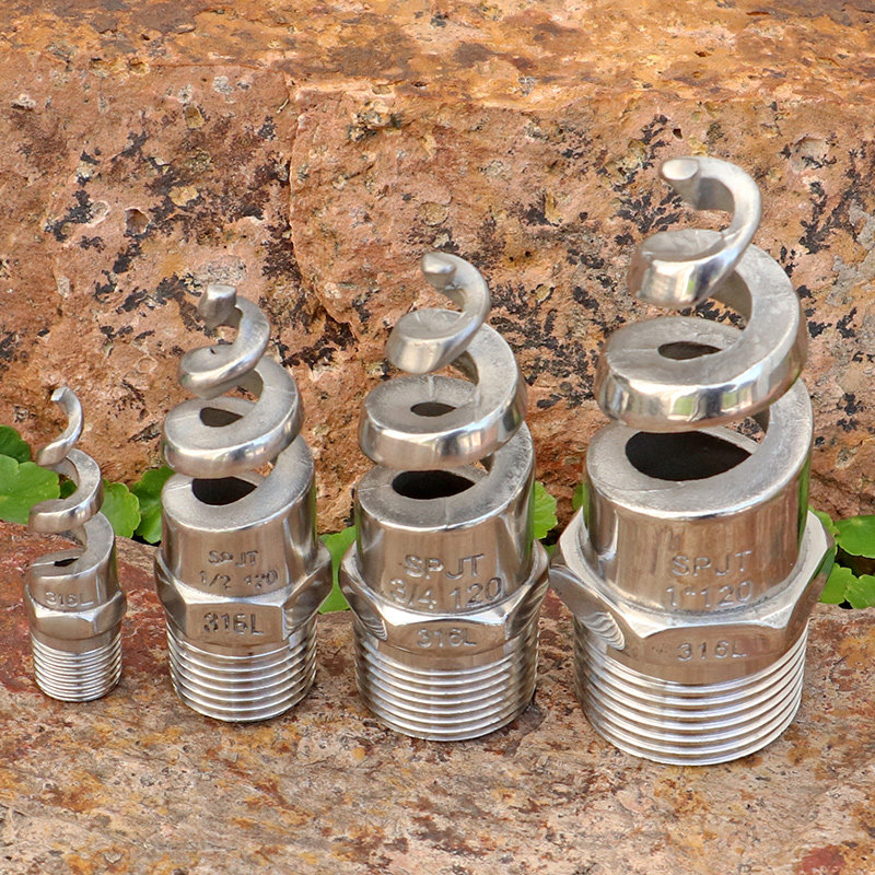 Full Stainless Steel Mega Flow High Pressure Bulk Water Flower Spiral Shower Nozzle Fountain Lawn Irrigation Sprinkler Nozzle