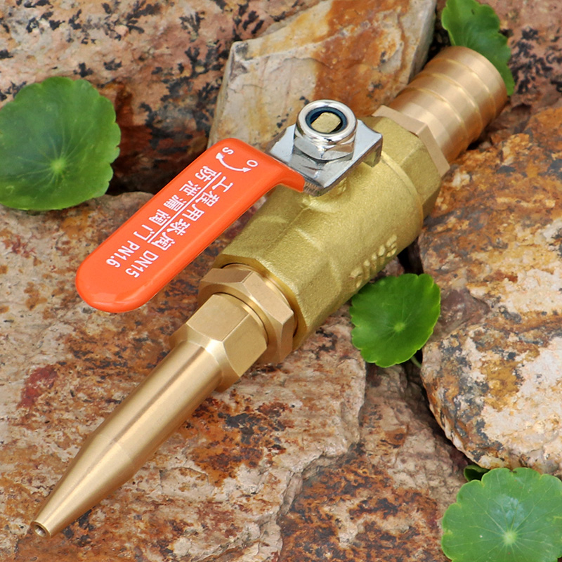 Fixed Copper Sub Warhead 1 2 3 4mm Water outlet Pointed Wash Water Pistol High Pressure Flushing Far Shot Spray Nozzle