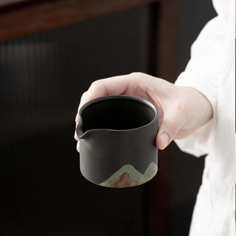 Tea leak justice cup coarse pottery tea dispenser tea sea tea set accessories kung fu set office zero with home custom logo