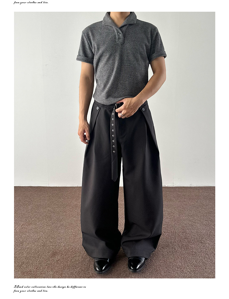 Ретро штаны подходит для мужчин и женщин, в американском стиле, А-силуэт, свободный прямой крой 