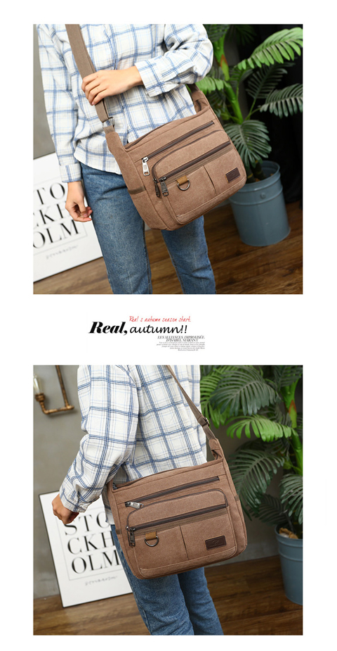 Túi xách nam vải vai Messenger Túi xách nam giản dị Túi đeo vai đeo chéo Ba lô đơn giản Đa chức năng túi balenciaga