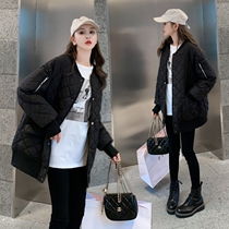 Autumn Winter Dress New Korean Version of Pregnancy Maternity dress Cotton Clothing Jacket Boomer Cotton Clothing Small Short of Cardiovert Blouse