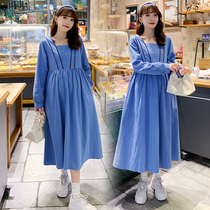 Spring and summer clothes new pregnancy Maternity Dress with long dress Dress Foreign Air Retro Dresses Superior dresses 200 catties