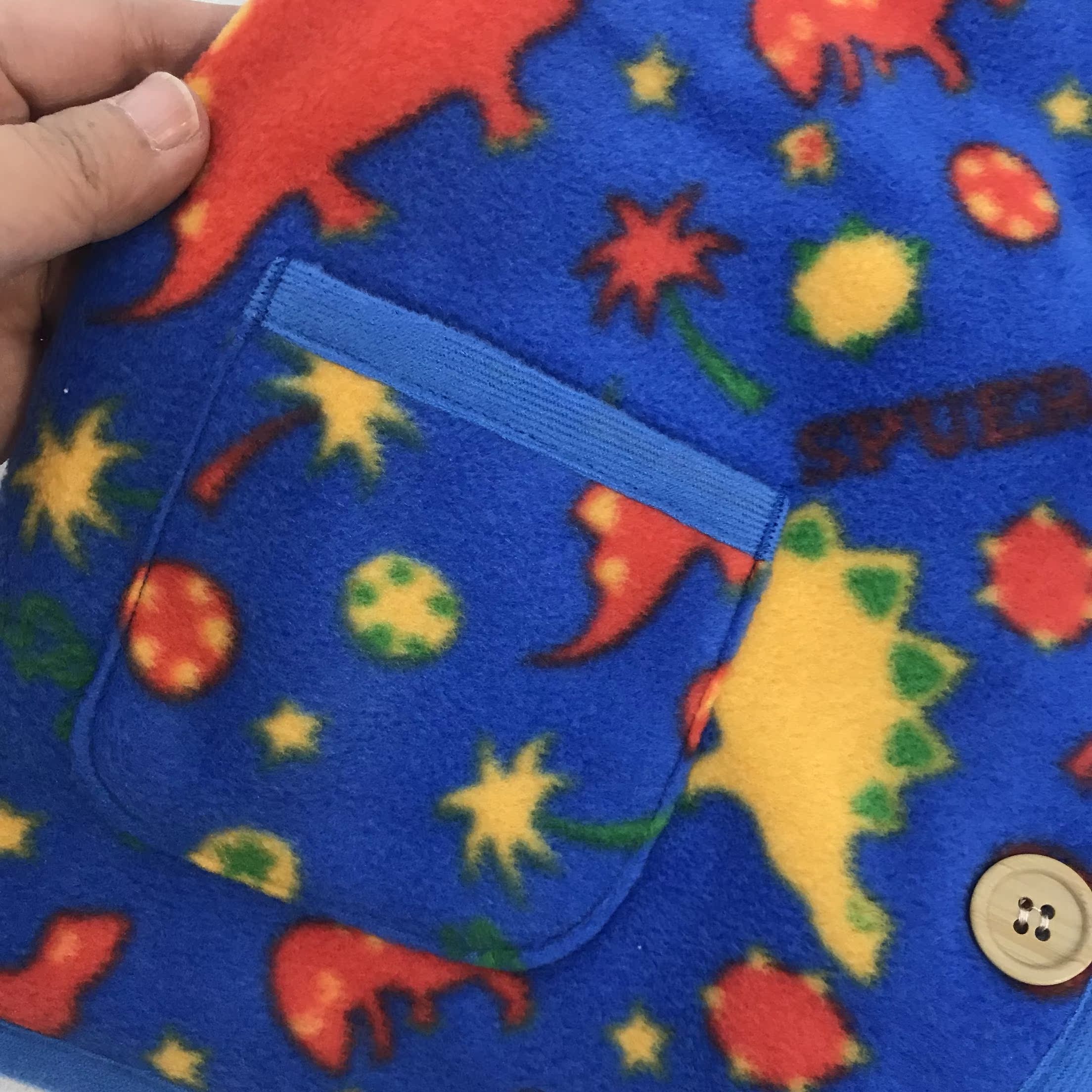 Xuất khẩu áo nỉ trẻ em Nhật Bản ấm áp Áo len trẻ em cotton ấm áp mẫu khủng long vest cửa hàng quần áo trẻ em