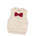 Áo len dệt kim trẻ em Bow tie len vest Mùa thu cotton mới nam và vest nữ quần áo bé gái Áo ghi lê