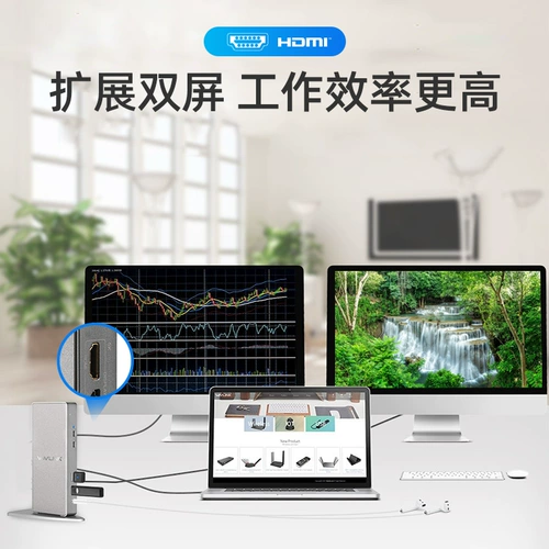 [Rui yin 69dk7] USB-C Многофункциональная док-станция 5K Компьютерная ноутбук многократная графическая база USB для DP Multi-Extension HDMI HB Hub Multi-Row
