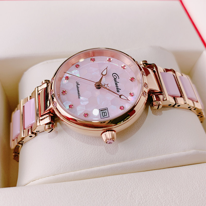Carole brand fashion diamond simple women's watch fully automatic mechanical watch ladies watch temperament waterproof tide