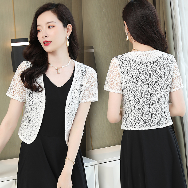 Lace Shawl for Women, Short Style, Versatile for Spring and Summer, Thin Cardigan, Outerwear to Pair with a Slip Dress 2026