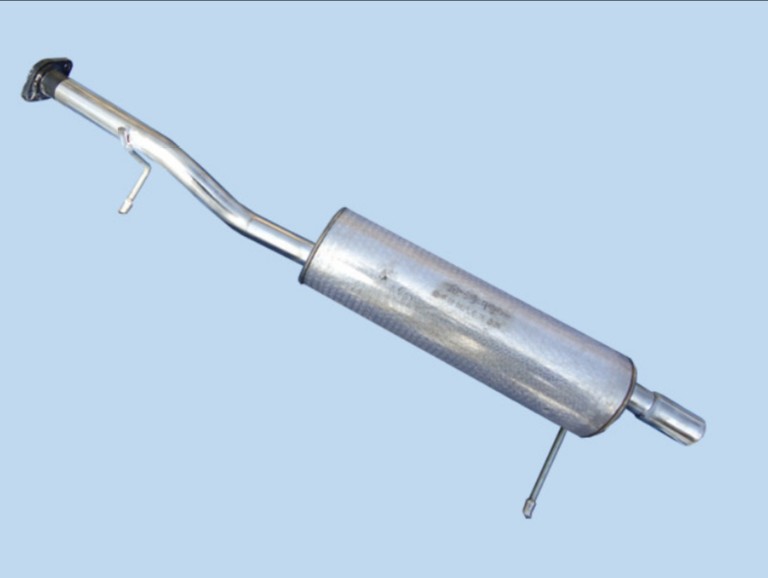 Double Thickened Bloom Triple Compartment Rear Section Silencers Stainless Steel Silencers silencers Huap exhaust pipe