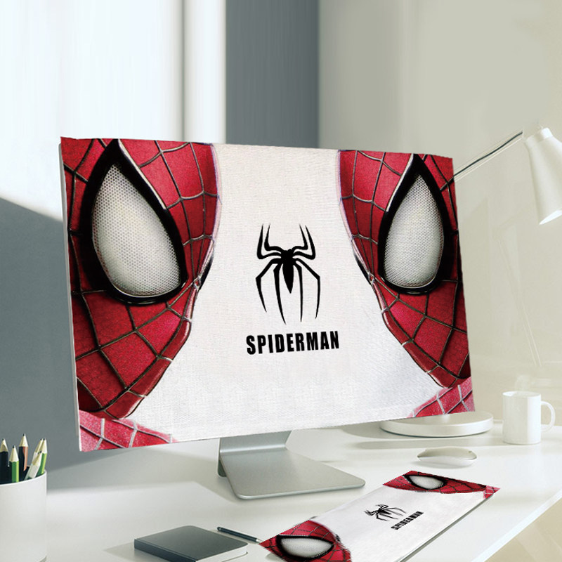 Computer dust cover Desktop set Display host screen keyboard protection chassis dust cloth cute cartoon