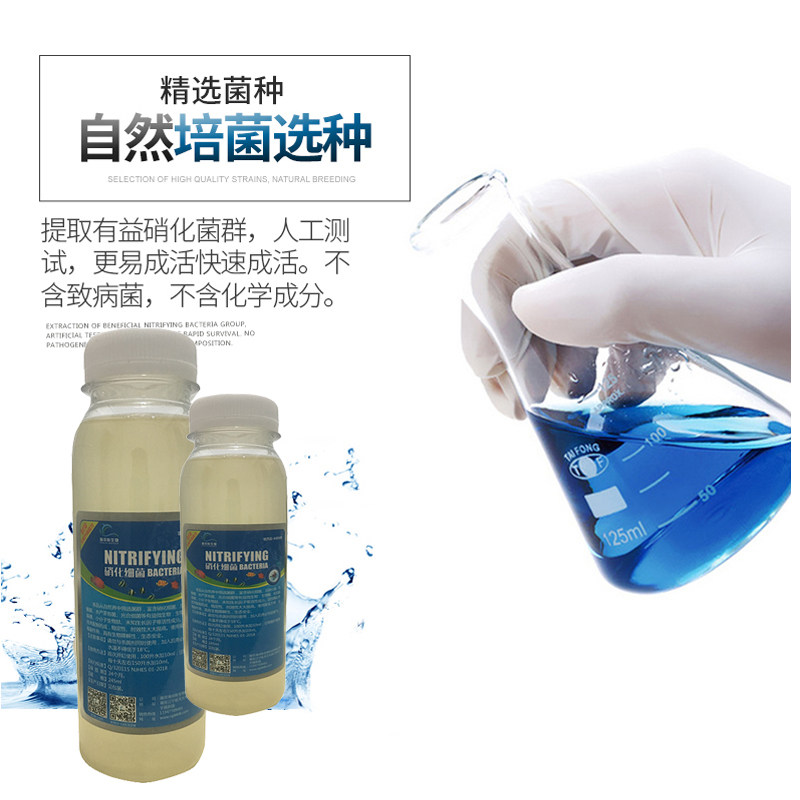 硝化细菌硝化菌消化细菌鱼缸净水剂养鱼用品鱼药水族水质稳定剂