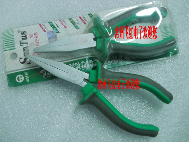 Santes upscale bicolor handle 6-inch toothless flat-mouth pliers without teeth lentil ST-605GA flat-mouth pliers