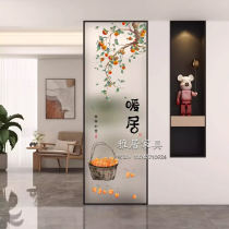 2024 new tempered art glass screen partition living room wall washbasin entrance cabinet blocking modern simplicity