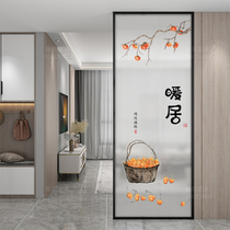 2024 new tempered art glass screen partition living room wall washbasin entrance cabinet blocking modern simplicity