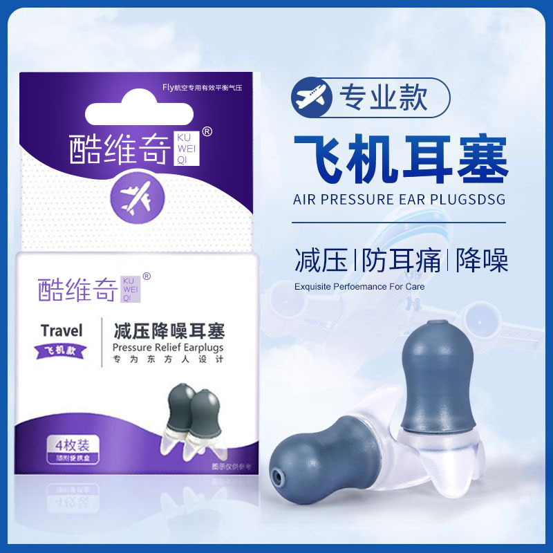 Airplane Earplugs for Noise Reduction, Specifically Designed for Flying Travel, Pressure Relief for Children and Adults, Noise Reduction and Anti-Noise Protection for Aviation and High-Speed Rail
