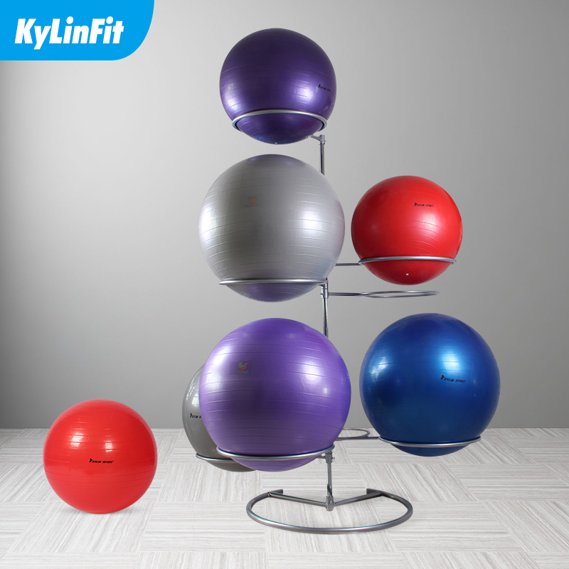 Yoga ball rack Stainless steel rack Detachable to accommodate 9 balls Fitness ball rack personal training fitness club shelf