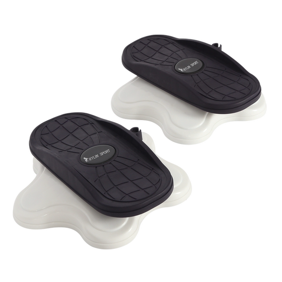 Double bearing large slimming waist twisting plate