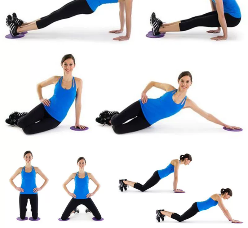 Tập thể dục trượt tấm Pilates bước chân hip ván trượt dòng trượt pad đào tạo cơ bụng cốt lõi đào tạo sức mạnh - Trượt băng / Trượt / Thể thao mạo hiểm