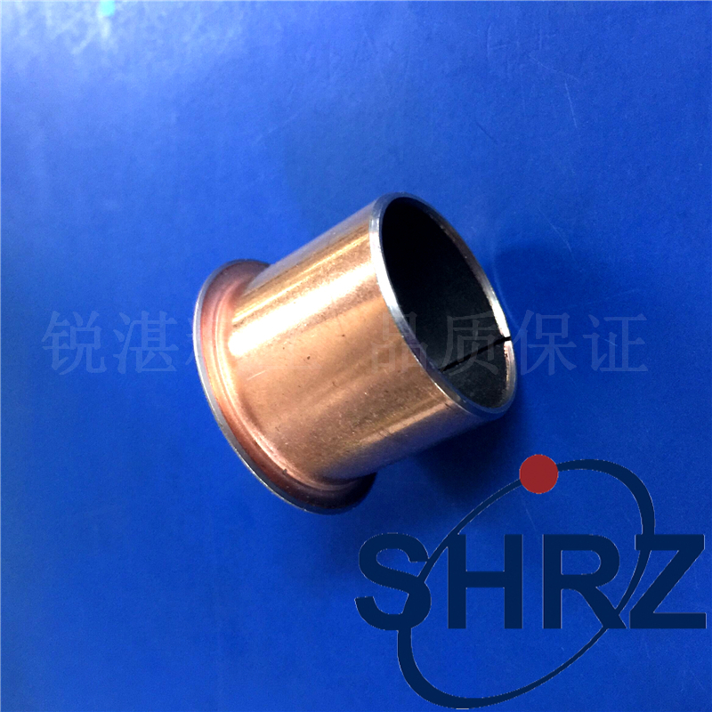 MDZF16 18 20 Shoulder type dry wipe bushing Rolled edge composite bearing self-lubricating oil-free guide sleeve copper sleeve