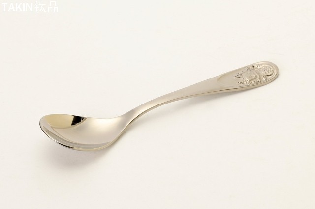 Antelope TAKIN titanium cutlery titanium spoon pure titanium child spoon dragon spoon raw Shaw titanium spoon medical pure titanium