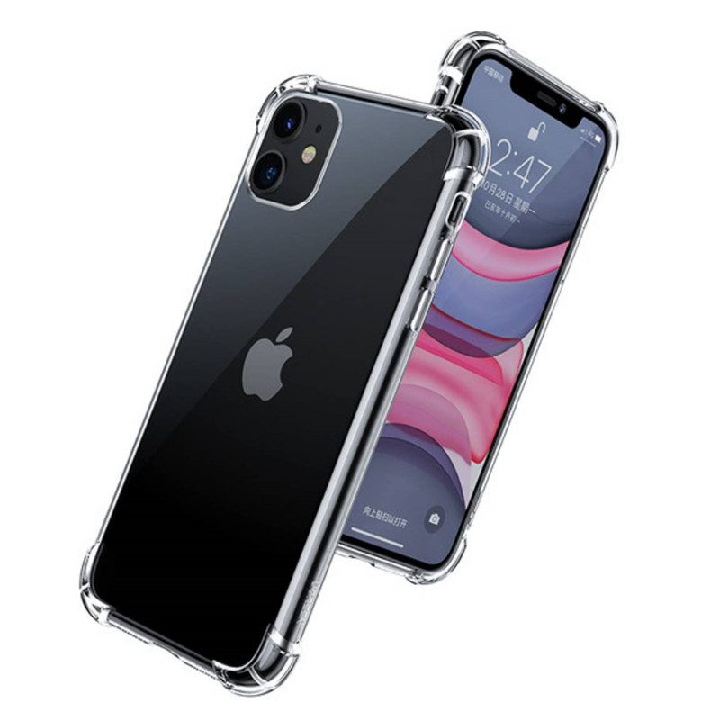 绿联iPhone13手机壳透明防摔11/12适用于苹果13promax新款xr保护套x气囊8plus的xsmax镜头全包mini硅胶高级感