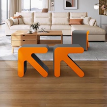 Small stool home light luxury bench net red creative arrow sofa low stool fitting room door changing shoe stool childrens chair