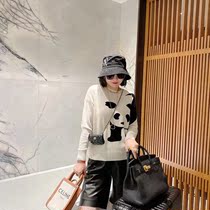 Xiaofei clothing same style (FEIJIEYANXUAN)2021 autumn bear wool sweater thin sweater