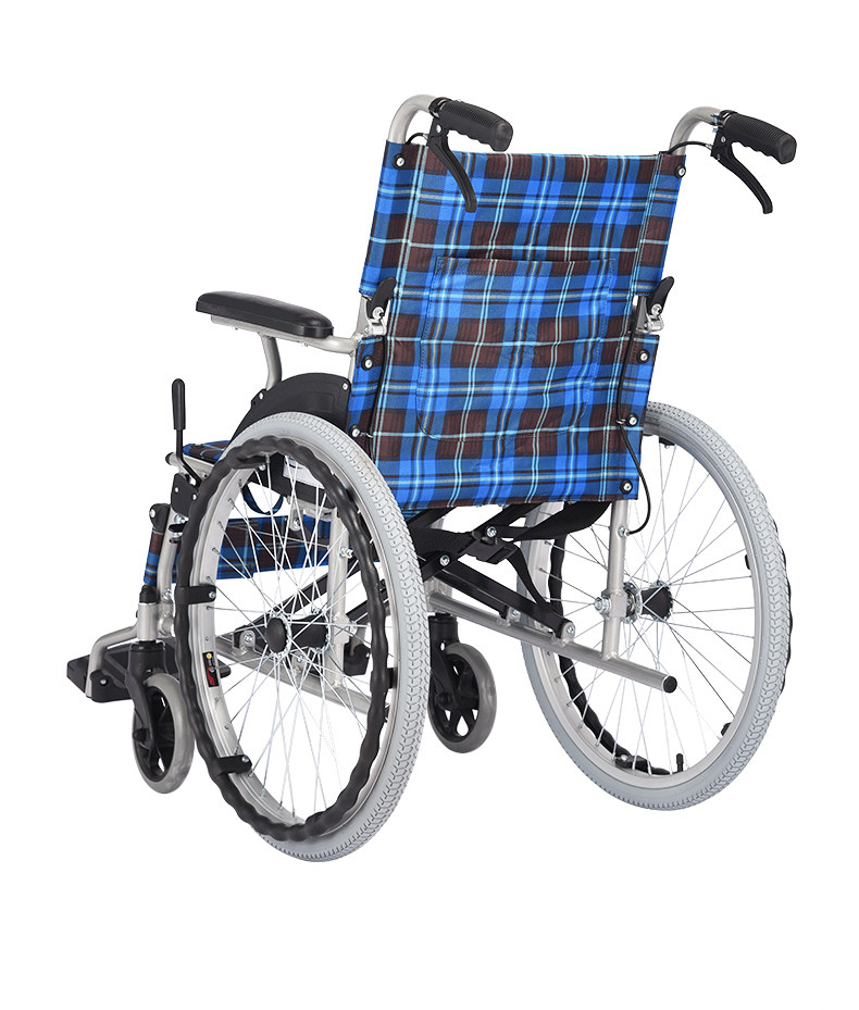 Оборудование для реабилитации 互邦轮椅hbl33铝合金折叠轻便便携残疾人互帮手动手推老人代步车 Hubang