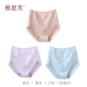 Weiss Fu cao eo đồ lót phụ nữ cotton áo khoác bụng túi hip ren gợi cảm kích thước lớn cotton vải tóm tắt phụ nữ - Nam giới