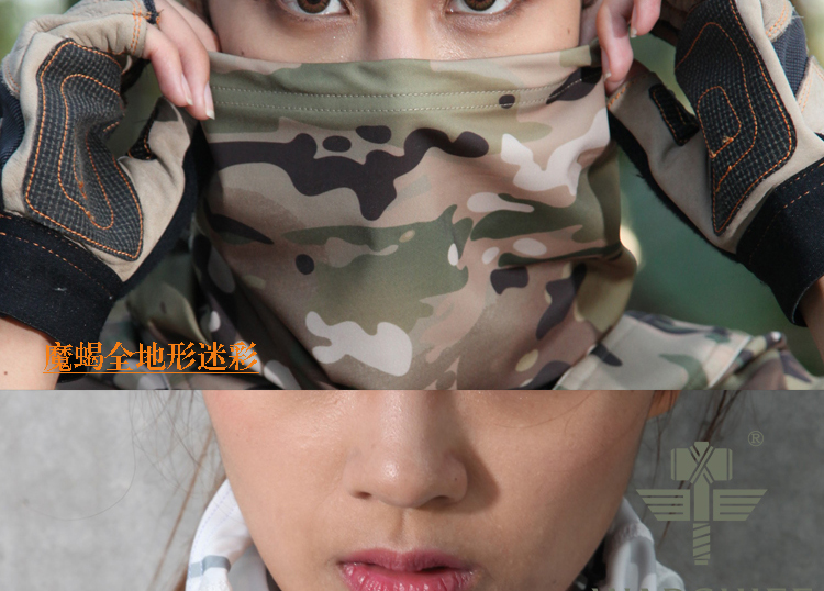 Chieftain Ngụy Trang Ma Thuật Turban Nam Giới và phụ nữ Thể Thao Hip Hop Loạt Các Kem Chống Nắng Ngoài Trời Cưỡi Mặt Nạ Chạy Bib khăn rằn ri