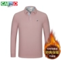 Cartier cá sấu chính hãng mùa thu đông mới dày cotton ấm áp dài tay nam Slim T-shirt cotton dài chủ yếu áo sơ mi POLO t áo thun polo nam