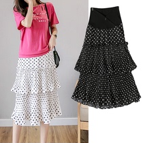 Pregnant womens skirt summer fashion mid-length skirt half skirt pleated skirt pregnant womens skirt summer half-length skirt