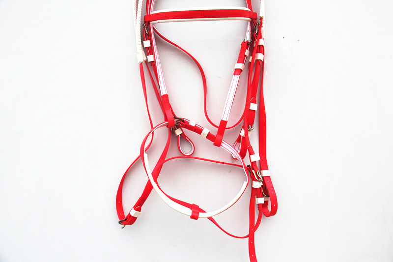 Red Water Leequestrian Supplies horses equipped PVC Mahler with non-slip water Le reins Mahler reins